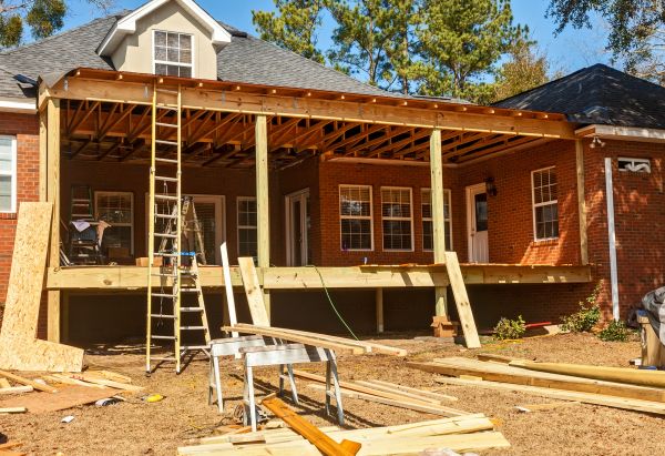 Porch Raising in Andover